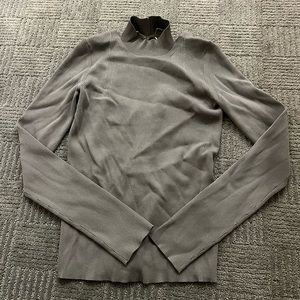 Helmut lang knit gray top